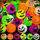 JOYIN 72 PCS Halloween Bouncy Balls, Glow in The Dark Bouncing Balls Eyeballs for Halloween Party favors Decorations, Halloween goodie bag fillers, Trick or Treating School Classroom Game Prizes