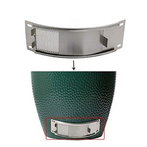 DOLAMOTY Draft Door Screen Kit Replacement Parts for Large and Medium Big Green Egg, for Big Green Egg Accessories, Green Egg Chimney Door with Upgrade Punched Mesh Screen, Stainless Steel