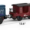 Battery Operated Train for Wooden Track, 3Pcs Motorized Train Toy for 3 4 5+Years Old Boy Girl Toddlers, Electric Trains Compatible with Thomas & Friends, Brio and Chuggington