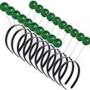 1 Broken, jiebor 5Pcs Alien Headband Martian Antennas Headband Space Costume Accessories Glitter Ball Head Boppers for Party Women