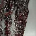 18 Inch 8 Packs Goddess Locs Crochet Hair Ombre Burgundy Faux Locs Crochet Hair for Women Pre Looped River Locs Hair with Curly Ends Synthetic (#TBUG)