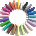 BOHS 24-Colors Foam Clay Pro - for Cosplay,School Projects,Hand/Paw Print - Air Dry,Fine Texture,Pliable - 24 pcs,2.65 lbs,Ages 3 & Up