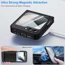 10 x Case for Samsung Galaxy Z Flip 6, Matte Cover with Stand, Anti-Scratch Translucent Back & TPU Connector, Z Flip6 5G Phone Case, Drop Resistance (Without Hinge+Matte Black)