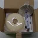 Glivpny Mushroom Lamp for Bedroom,Mid Century Modern Lamp for Nightstand, Dimmable Retro Egg Tart Bedside Small Lamps,Unique Home Mushroom Decor Aesthetic Cute Table Lamps for Living Room(Cream)