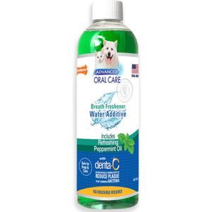 Nylabone Advanced Oral Care Pet Dental Water Additive, Liquid Tartar Remover & Breath Freshener for Dogs, Dog Teeth-Cleaning, Peppermint Flavor, 16 oz.