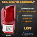 Tail Light Rear Lamp Compatible With 2016-2023 Toyota Tacoma Left Driver Side Taillight Brake Signal Assembly with Bulb # 81560-04170