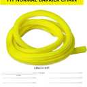 10 Ft High Visibility Chain Cover Kit High Visibility Yellow Cover Safety Barrier Cover for Both Indoor and Outdoor Environment (Yellow)