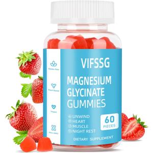 Magnesium Glycinate Gummies 400mg for Man and Women, Sugar Free with Magnesium Advanced Complex - Magnesium Supplement Chewable Gummies for Women & Men Vegan, Organic Gummies 60 Count