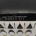 Seasonal Celebrations New Years Eve Black Paper Party Accessory Kit