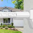 Tension Curtain Rod 41-185 In (4-15ft), Extra Long Tension Rod No Drilling For Patio Windows, White Shower Curtain Rod For Room Divider,One-Click Telescopic Rod, Outdoor Curtain Rods Never Rust