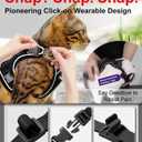 Cat Harness and Leash for Walking Escape Proof Soft Adjustable Cat Leash Breathable Comfortable Vest Easy to Wear Kitten Harness for Outdoor Travel (Black, M (13-18lb))