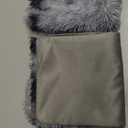 OYIMUA Fluffy Faux Fur Pillow Covers 20x20 Dark Grey Pack of 2 Soft Fuzzy Neutral Decorative Throw Pillows Accent Boho Cushion Covers for Couch Sofa Bedroom