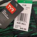 TYR Men's Durafast Elite Racer Brief Swimsuit, 36, Green Fizzy