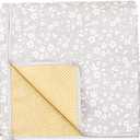 HappyFlute Splat Mat for Under High Chair/Art/Crafts/Playtime,Waterproof and Washable Splat Mat for Baby Feeding Supplies,43'x43' Square(Flowering Straw)