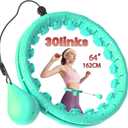 Weighted Hula Infinity Circle Hoops for Weight Loss, Infinity Fitness Hoop Plus Size for Women, Adjustable 30-Link Smart Exercise Circle for Home Workout Abs & Waist Training