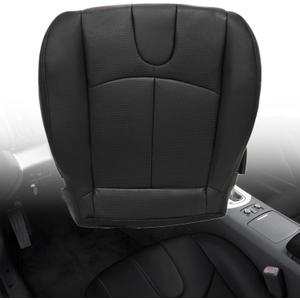 NLQR Front Driver Side Bottom Replacement Perforated Leather Seat Cover Black Compatible with Infiniti G37 2008 2009 2010 2012 2013