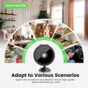 Mini WiFi Hidden Camera, 1080p Wireless Indoor Nanny Cam with Motion Detection, Night Vision & Remote Viewing, Security Camera for Baby, Pet & Home