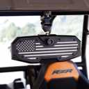 UTV Rear View Mirror,2025 New Flag UTV Mirrors-High Density 360 Adjustable Angle for 1.5 to 2.0 in Round Roll Cage,Compatible with Polaris RZR,Pioneer SXS,Kawasaki Mule KRX,Can Am X3
