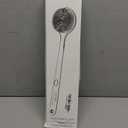 Silicone Body Scrubber for Shower Men Women  Dual-Sided Exfoliating & Massage Shower Brush with Long Handle, Creates Rich Lather, Includes 1 Hook & 2 Lather Balls (Gray).