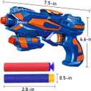 POKONBOY 4 Pack Blaster Guns Compatible with Nerf Guns Bullets, Toy Guns for Boys Girls with 80 Pack Foam Refill Darts, Hand Gun Toys for 6+ Year Old Kids Birthday Christmas