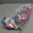 Goggles for Kids 3-14, Snorkeling Gear for Kids, Anti-Fog 180 Clear View, Snorkeling Mask and Dry Top Snorkel Combo Set, Swimming Goggles with Nose Cover (Small-Medium, Blue+Pink)