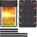 Spurtar RV Door Window Shade 25'' x 16'', Foldable RV Window Cover with UV Protection and Privacy Features for Campers, Marine Vehicles, Travel Trailers, Hook and Loop & Magnetic Design