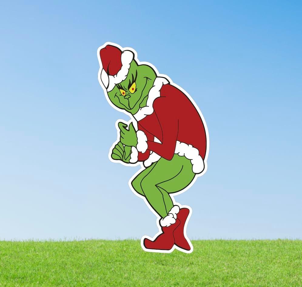 Silly Mischivieous Christmas Character Stealing Lights (Double Sided)