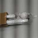 ENJOYBASICS No Drill Curtain Rods for Window 28 to 60 Inches, 5/8 Inch Diameter Renter Friendly Drapery Rod with Adhesive Brackets without Drilling, Adjustable from 27 to 65 Inches, White