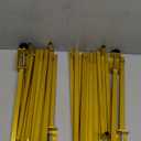 Over The Table Rod Stand with Clamps Adjustable 13''-42'' Tall 29"-98" Length Set of 2 Gold Table Arch Hanging for Wedding Birthday Party Halloween Christmas Decoration