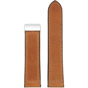 Genuine leather Waterproof Silicone Bottom Watch Strap Fit for Casio Swordfish Mdv-106/107 EFR-303L Men Watch Band (Brown silver buckle)
