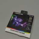 Monster 6.5 ft Multi-Color Sound Reactive LED Light Strip, Smooth Fit to Any Space, TVs, Computers, Kitchens, Bedrooms, Customizable Settings, Remote Control, USB-Powered, Easy DIY Installation