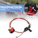 YOXUFA Mini Bike Hydraulic Disc Brake Caliper Kit Replacement for Baja Doodle Bug DB30 Blitz Dirt Bug Predator 79cc 97cc 2.8hp Mini Bike Parts with 50 inch Hose Tube Master Cylinder