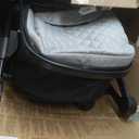 Baby Stroller, 2-in-1 Reversible ToddlerSeat with Lie-Flat Mode, Foldable Infant Stroller with Canopy, One Button Brake, Adjustable Handle, Newborn Pushchair (Gray B)