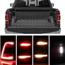 LED Tail Light Black Cover with Blind Spot Compatible With 2019-2023 Dodge Ram 1500 Left Driver Side Replace 68262533AH