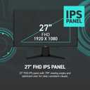 msi G275L E14 27-inch 1920 x 1080 (FHD) Gaming Monitor, 144Hz, AMD Adaptive Sync, HDR Ready, HDMI, VGA Port, VESA, Tilt, 1ms, Black