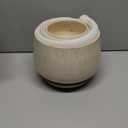 LE TAUCI Plant Pots, 4.1+5.1+6.5 inch, Set of 3, Ceramic Planters with Drainage Hole and Saucer, Indoor Flower Pot with Hole Mesh Pad, Gifts for Mom, Reactive Glaze Beige