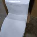 Deer Valley DV-1F026R Elongated One Piece Toilet with ADA Comfortable Seat Height, Dual Flush 1.1/1.6 GPF, Powerful & Quiet Modern Toilet for Bathroom, 10" Rough-In