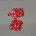 DAHI SHOP 26 pcs - Red - Iron On Chenille Letter Patches - Letterman Patches - Large 3.2" H x 2.4" W Embroidery Letter Patches - Adhesive Iron On Patches for Clothing - Red Varsity Letter Patches