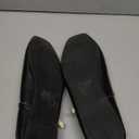 Coutgo Women's Mary Jane Flats Closed Square Toe Ballet Flat Dressy Comfortable Slip on Shoes (11, Black)