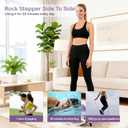 Rock Stepper with Resistance Bands - Ultra-Quiet Hydraulic Lateral Stepper, Fully Assembled Side to Side Step Rocker for Home Office, 250LBS Capacity
