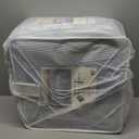 Tommy Hilfiger - Full/Queen Comforter Set, Super Soft Bedding with Matching Sham, Breathable Bed Essentials (Modern Stripe White, Full/Queen)