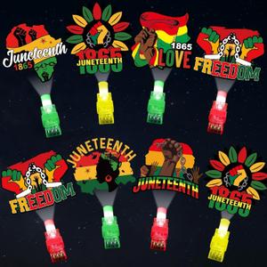 36Pcs Juneteenth LED Finger Lights Juneteenth Party Favor Glow in the Dark Light Up Finger Light Freedom Day Themed s Bulk for Birthday Party Goodie Bag Stuffer Birthday Gifts Prize
