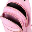 AOSTIHOT Crossbody Small Sling Backpack Sling Bag for Women, Chest Bag Daypack Crossbody for Travel Sport Running Hiking Pink