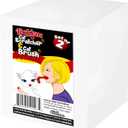 Lick'em Tongue Cat Scratcher Brush Combo Set  Funny Novelty Gag White Elephant Gift for Cat Lovers, Red, Model