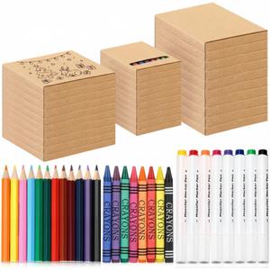 30 Packs School Art Set Kid Crayons Markers and Colored Pencils Bundle Kit Coloring Supplies Classrooms Student Christmas Holiday Gift