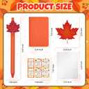 Pecopcock 24 Sets Fall Party Favors Fall School Gifts Autumn Party Classroom Exchange Gifts for Adult Students Prizes Maple Thanksgiving Pens Notebooks Bookmarks