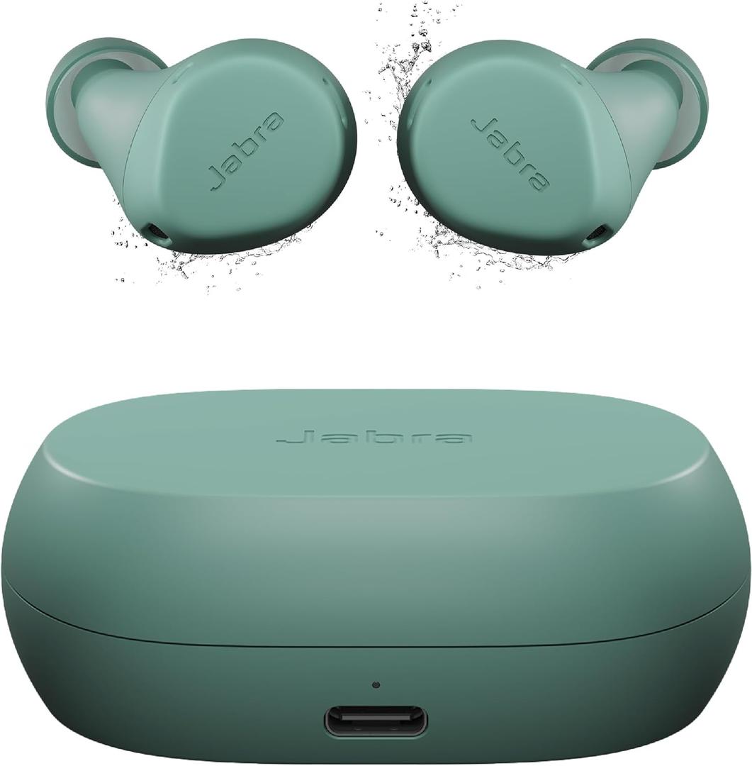 Jabra Elite 7 Active in-Ear Bluetooth Earbuds - True Wireless Sports Ear Buds ShakeGrip for The Ultimate Active fit and Adjustable Active Noise Cancellation - Mint (Mint)