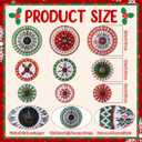 Outus 9 Pcs Ugly Sweater Christmas Hanging Decorations Ugly Sweater Paper Fans Xmas Hanging Paper Fans Candy Cane Ceiling Wall Decor for Christmas Party Classroom Birthday Party Decoration