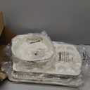 Baking Pans Set Nonstick, Stackable Bakeware Sets with Silicone Handles, AIVIKI 22 Pieces Oven Pan for Cooking Including Baking Cookie Sheet with Rack, Roast Pan, Cake Pan, Loaf Pan, Muffin Pan, Cream