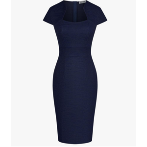 GRACE KARIN Women's Gorgeous Pencil Dress Cap Sleeve Tweed Pencil Dress for Work